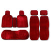 Universal Plush Car Seat Cushions Set Anti-slip Keep Warm Front Back Covers