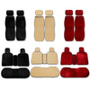 Universal Plush Car Seat Cushions Set Anti-slip Keep Warm Front Back Covers