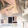 59pcs Leather Craft Tools Hand Sewing Punch Stitching Carving Work