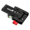 WEIHE PU200 Aluminum Alloy Quick Shoe Plate Adapter with 1/4 3/8 inch Screw for DSLR Camera