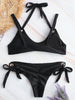 O Rings Self Tie Bikini Set