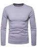 Basic Solid Color Fleece T-shirt