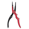 Aluminum Alloy Fishing Pliers Split Ring Cutter with Sheath and Retractable Tether Combo