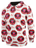 Valentine's Day 3D Lips Print Pullover Hoodie