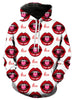 Valentine's Day 3D Lips Print Pullover Hoodie