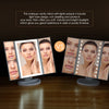 Gustala SM216 - DL LED Light Touch Screen Makeup Tri-fold Cosmetic Vanity Mirror