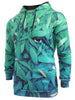 Leaf 3D Print Kangaroo Pocket Hoodie