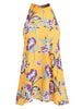 Round Neck Floral Print Sleeveless Top