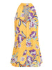 Round Neck Floral Print Sleeveless Top