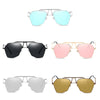 Geometric Metal Frame Sunglasses Unisex