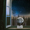 Laser Engraved Solar System Crystal Ball 3D Miniature Planets Model