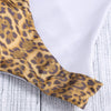Sexy Plunge Neck Sleeveless Leopard Print Hollow Out Knotted Plus Size Women Swimsuit