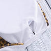 Sexy Plunge Neck Sleeveless Leopard Print Hollow Out Knotted Plus Size Women Swimsuit
