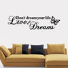 DX015 Bedroom Living Room Removable Wall Sticker