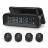 ZEEPIN C260 Tire Pressure Monitoring System Solar TPMS Universal Real-time Tester LCD Screen with 4 External Sensors