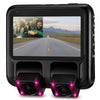 X100 1080P 3 inch Car Driving Recorder Dual Cameras GPS Loop Record WDR