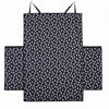 Black Footprint Waterproof Pet Dog Cat Car Trunk  Carrier Cover PetBlanket Cover  Protector