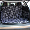 Black Footprint Waterproof Pet Dog Cat Car Trunk  Carrier Cover PetBlanket Cover  Protector