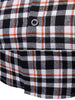 Contrast Tartan Print Casual Long Sleeve Shirt