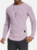 Applique Striped Printed Casual T-shirt