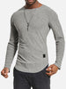 Applique Striped Printed Casual T-shirt