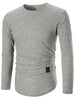 Applique Striped Printed Casual T-shirt