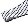 Sexy Spaghetti Strap Color Blocking Striped Print Padded Backless Low Waist Women Bikini Set