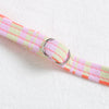 Sexy Spaghetti Strap Colorful Stripe Print Underwire Padded Bandeau High Waist Women Bikini Set
