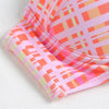 Sexy Spaghetti Strap Colorful Stripe Print Underwire Padded Bandeau High Waist Women Bikini Set