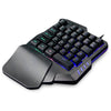G30 Wired Gaming Keypad with LED Backlight 35 Keys One-handed Membrane Keyboard
