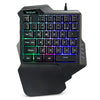 G30 Wired Gaming Keypad with LED Backlight 35 Keys One-handed Membrane Keyboard