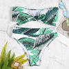 PASSOSIE Knot Front Padded High Waist Sexy Women Bikini Set
