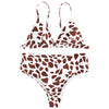 PASSOSIE Animal Printed Padded High Waist Sexy Women Bikini Set