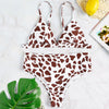 PASSOSIE Animal Printed Padded High Waist Sexy Women Bikini Set