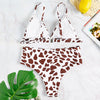 PASSOSIE Animal Printed Padded High Waist Sexy Women Bikini Set
