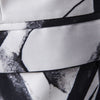One Button Pocket Chinese Style Ink Painting Print Blazer