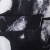 One Button Pocket Chinese Style Ink Painting Print Blazer