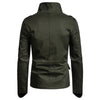 Solid Waist Drawstring Multi Pocket Jacket