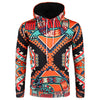 Tribal 3D Geometry Print Pullover Hoodie