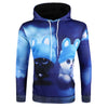 3D Cartoon Animal Print Pullover Hoodie