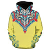 3D Flower Print Pullover Hoodie