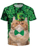 3D Cat Printed Short Sleeve T-shirt