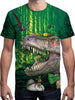 3D Dinosaur Printed Short Sleeve T-shirt