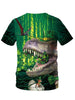 3D Dinosaur Printed Short Sleeve T-shirt