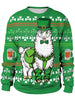 3D Cartoon Animal Printed Pullover Sweatshirt