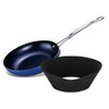 24CM Nonstick Frying Pan + Oil Splash Proof Cover for Kicthen