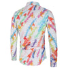 Casual Maple Leaves Painting Print Shirt
