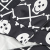 Skulls Print Pouch Pocket Hoodie