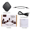 The bluetooth adapter receives the emitter