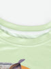 Gold Coin Animal Printed Short Sleeve T-shirt